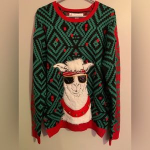 Boutique Llama Christmas Sweater